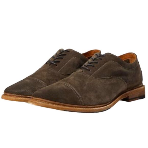 FRYE Oxford Shoes Charcoal Brown Gray Suede Leather Mens US Size 10.5D main image 8